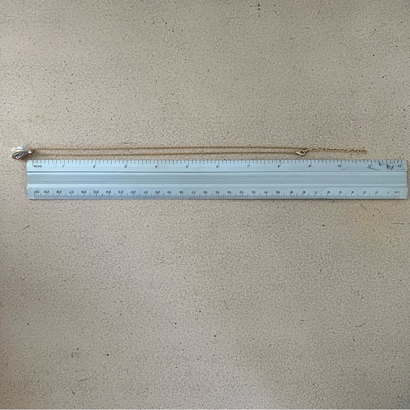 Gold necklace with crystal pendant | jewelry gift romantic - Picture 3 of 4